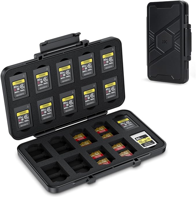 [Large Capacity] CFexpress Type A Card Case Storage, 60 Slots Memory Card Organizer Holder Box for 40 TF Micro SD & 20 CFexpress Type-A Cards, for Sony A7RV A7SIII A7IV A7R5 A1 A9M3 FX3 FX6 FX30
