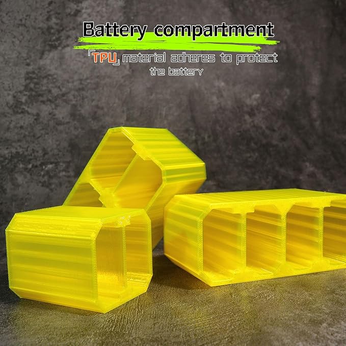 LingoFoto 2PCS Camera Battery Storage Soft Case with 2 Warehouses for Sony NP-FZ100 Camera Battery Protective Pack Case Holder (Yellow,Double warehouse)
