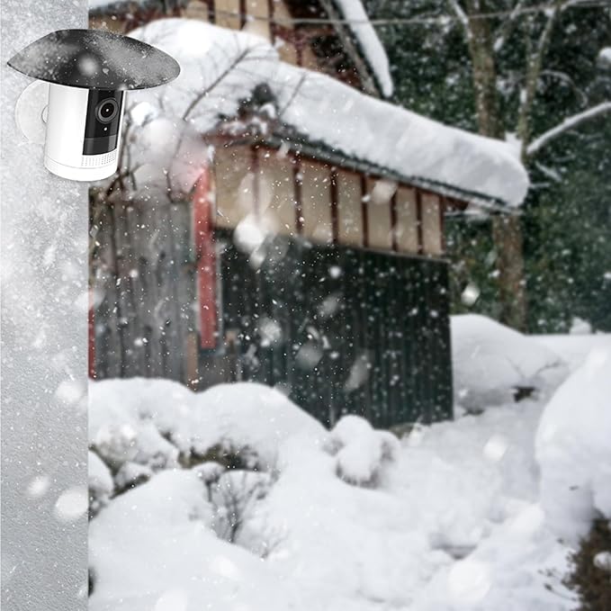 HOLACA Sun Rain Shade Camera Cover for Stick Up Cam, Camera Shield for Resistant UV White