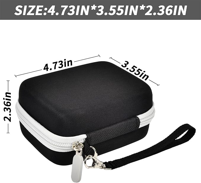 Digital Camera Case for CAMKORY/for Kodak Pixpro/for VAHOIALD/for Sony DSCW800 830/ for Canon PowerShot 180 190. Vlogging Cameras Storage Holder for Accessories (Box Only)-Black