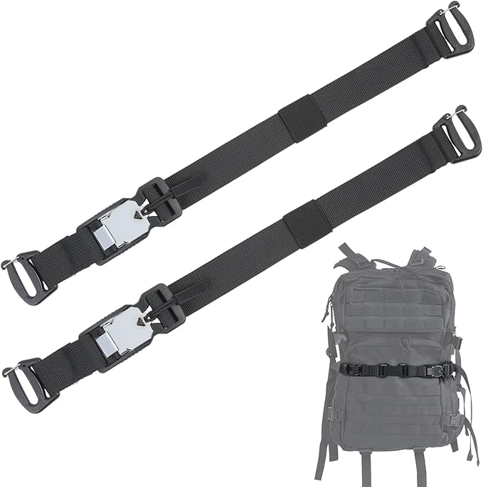Tactical Molle System Backpack Straps - Adjustable 20.8" Pack Attachment Strap Accessories