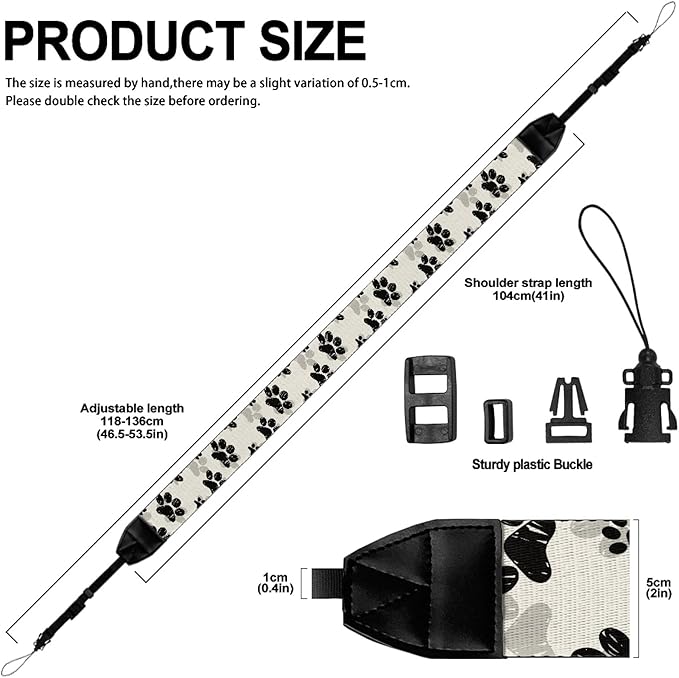 GLENLCWE Camera Strap, Camera Strap for Photographers Neck Strap Replacement Fit Most Cameras