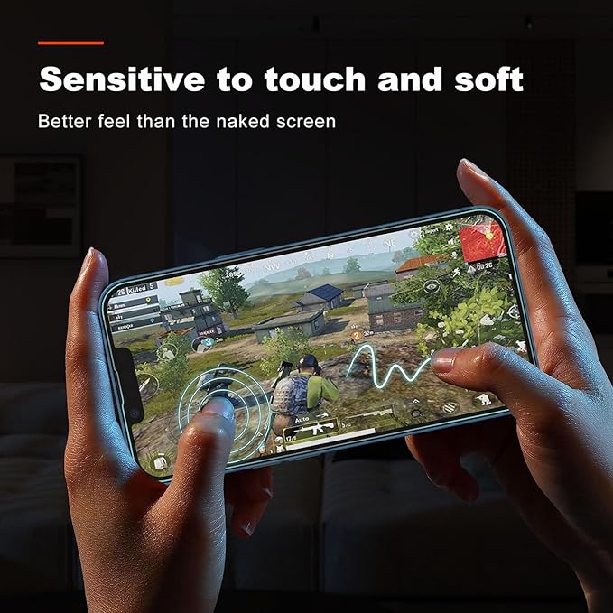 Screen Protector for iPhone 14/13 Pro / 13 (3 PACK), Tempered Glass Film, Full Coverage, Ultra HD, 9H Hardness, Scratch Resistant, Case-Friendly