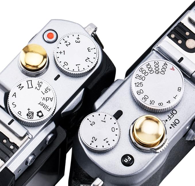 JJC 2-Pack Camera Soft Shutter Release Button for Fuji Fujifilm X-E5 X-M5 X-T3 X-T4 X-T2 X-T50 X-T30 X-T20 X-PRO3 X100VI X100V X100F X-E4 X-E3 Sony DSC-RX1R II RX10 IV III Lecia M10 M9 Nikon Zf & More