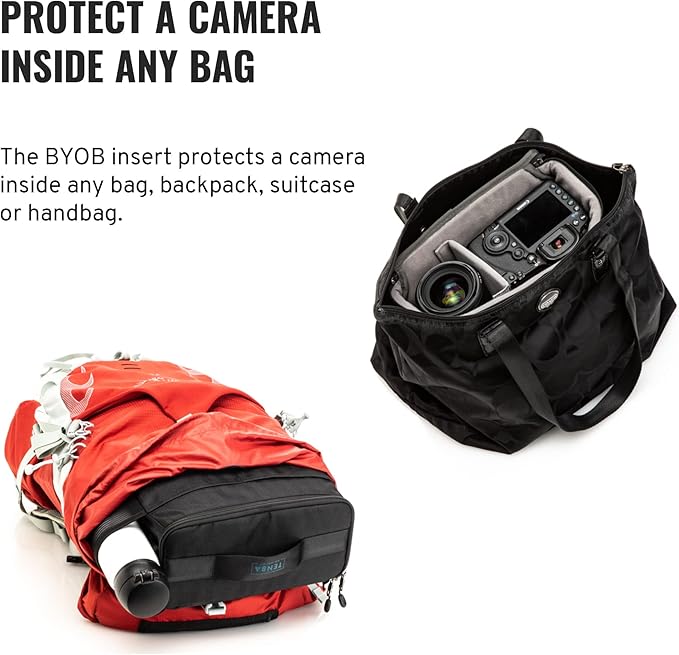 Tenba BYOB 10 Camera Insert - Turns any bag into a camera bag for DSLR and Mirrorless cameras and lenses – Blue (636-631)