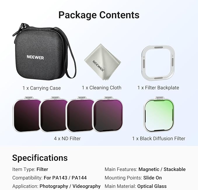 NEEWER 37mm Filter Lens Backplate for PA143/PA144 Phone Cage Only, Quick Release Video Rig Mobile Camera Photography Accessories Compatible with iPhone 17 Pro 17 Pro Max Beastgrip, PA152