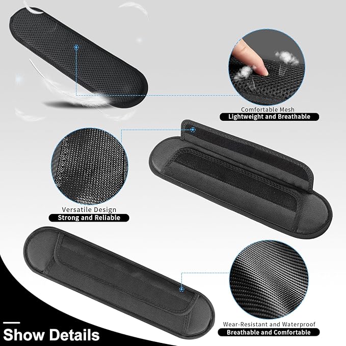 2 Pack Universal Shoulder Strap Pad, Breathable Backpack Pad for Shoulder Bags, Cushion Pads, Guitar Pads, Comfortable Replacement Shoulder Pads Help Relieve Shoulder Pain