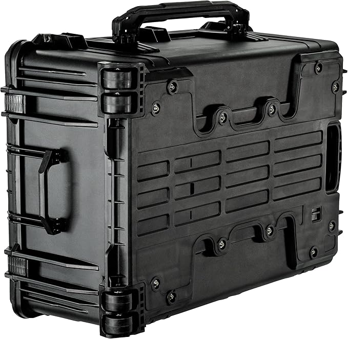 Eylar 31.5" X-Large Protective Roller Hard Case for Cameras, Drones, Tools, and AV Equipment with IP67 Waterproof, Shock Resistant, and Customizable Foam Inserts (Black)