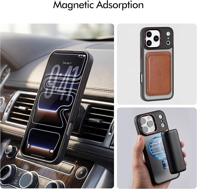 Magnetic UV Filter for iPhone 17 ProMAX with case | Compatible w MagSafe | Quick-Release System for CPL/ND/VND (Sold Separately) | Phone Video Lens Accessory Camera Lens Protector for Vlog Live