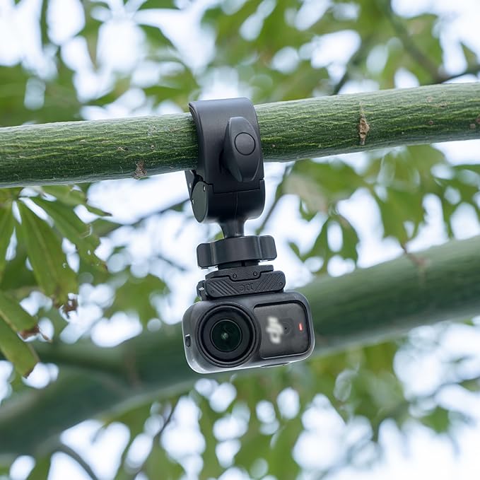 JJC Action 6 Magnetic Bike Pole Mount for DJI Osmo Action 6 & Nano Accessories, with Ball Head, Handlebar Bike Pole Mount Motorcycle Clamp Mount, Lightweight ABS Crab Clamp for Round Pipe Tube Desk