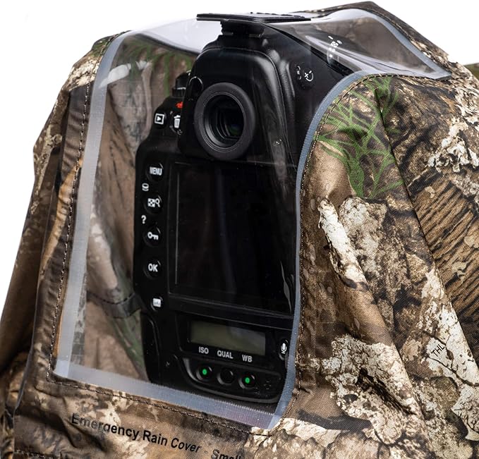 Think Tank Emergency Camera Rain Cover for DSLR and Mirrorless Cameras with 24-70mm Lens - Small (Realtree APX Camouflage)
