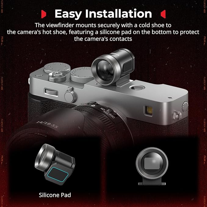 SmallRig 28mm External Optical Viewfinder, 4:3 Viewfinder, 5-Lens Optical System with Vintage Film-era Shooting for FUJIFILM, for Leica, for RICOH, for Canon, for Sony, for Nikon - 5387