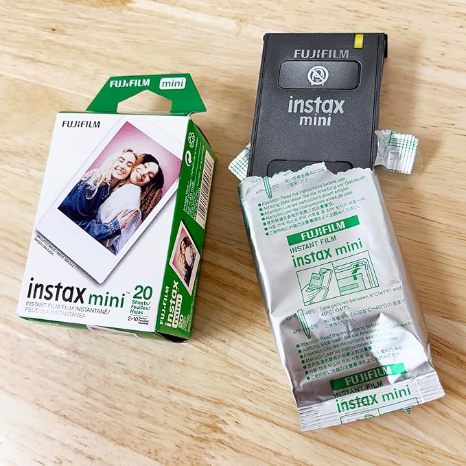 Fujifilm INSTAX Mini Instant Film (White) for Fujifilm Mini 8,9,11,12 Cameras w/Microfiber Cloth by Quality (40 Prints)