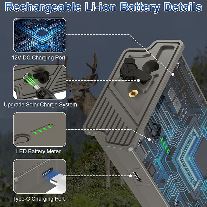 Artman New Reveal Lipo Lithium Battery Pack 6500mAh Upgraded Solar Charge Compatible with Reveal Cellular Trail Camera Ultra, Pro 3.0, X, X Pro, X Gen 2.0, X Gen 3.0, XB, SK (2-Pack)