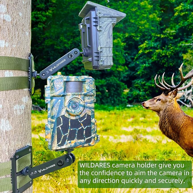 WILDARES 1" x 6.6' Trail Cam Strap,1800 lbs Heavy-Duty Trail Camera Straps, Game Camera Strap,Tree Belts,Durable Nylon Fiber,Long-Lasting Alloy Buckle,Pack of 6