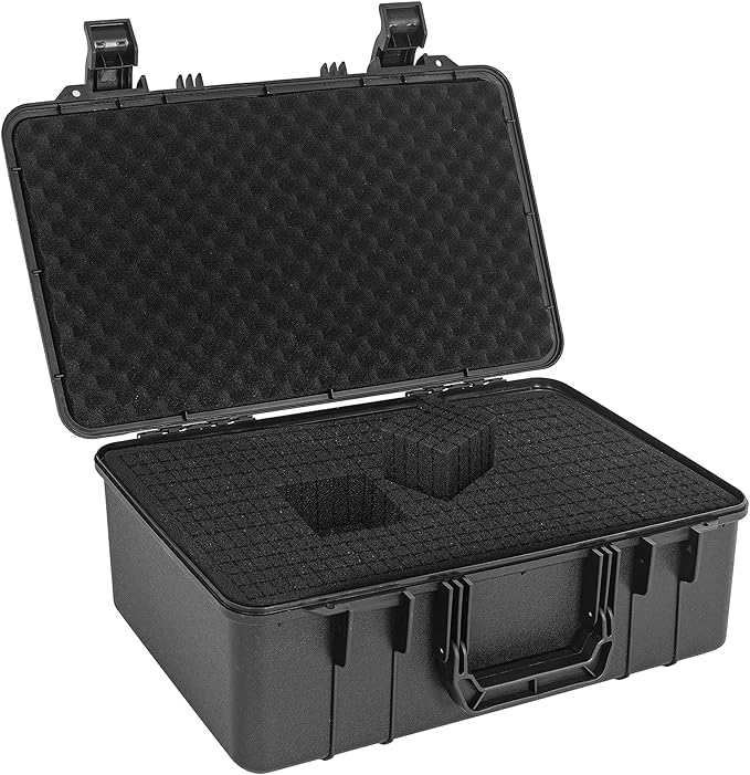 ITHWIU Protective Hard Case Shockproof Water-resistant with Customized DIY Foam fit for Camera, etc,17.3 X 11.5 X 6.5-Inch