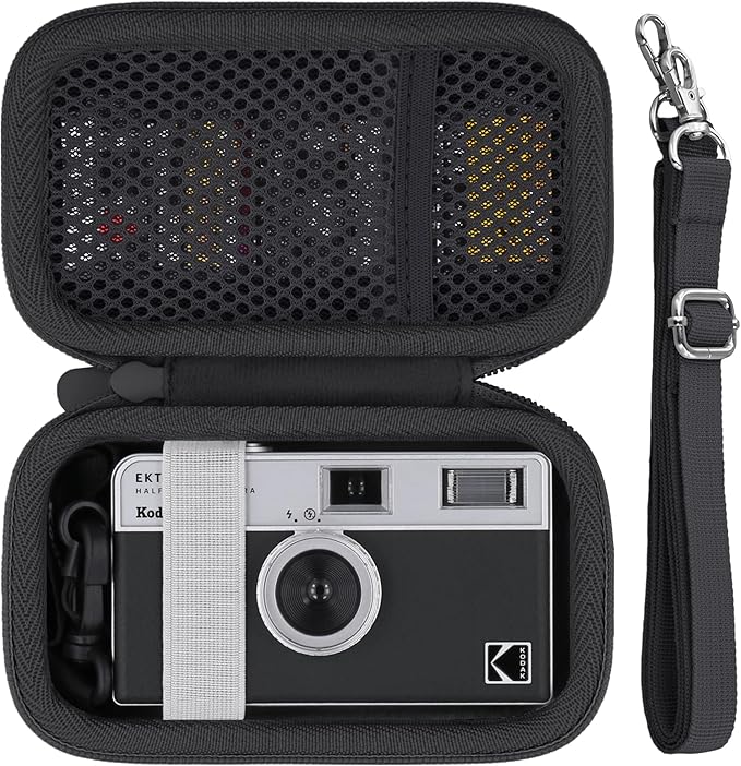 Camera Case for KODAK EKTAR H35/H35N/KODAK Snapic A1 Frame Film Camera,Carrying Case Holder for KODAK EKTAR H35/H35N Half Frame Film Camera and Accessories(Black Case)