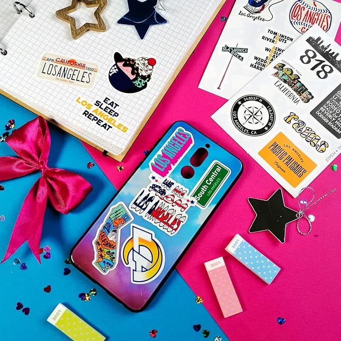 BulbaCraft 100 Pcs Los Angeles Stickers, LA Stickers, Los Angeles Gifts and Souvenirs, LA Party Decorations, Gifts for Women & Men