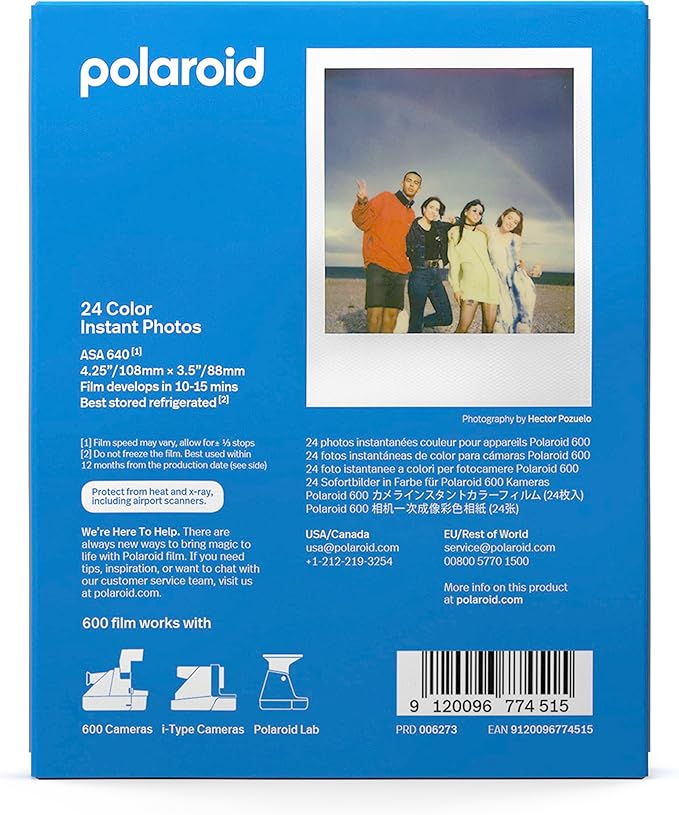 Polaroid Color 600 Film,24 Photos (6273),(Pack of 12)