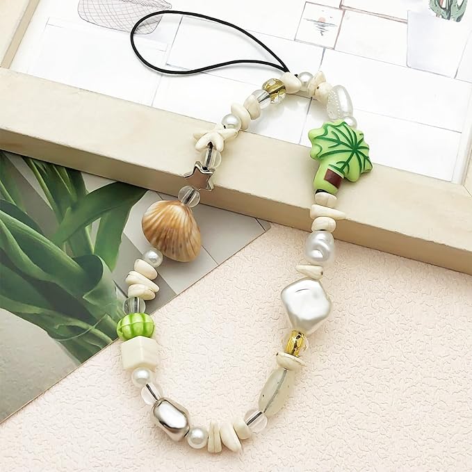 Beaded Camera Wrist Strap Cute Digital Camera Charm Lanyard Phone Chain Keychain Beaded Phone Lanyard Bag Charm