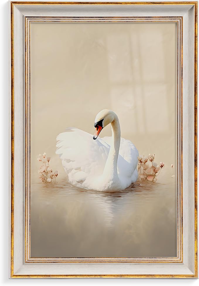Afuly 11x17 Picture Frame Vintage Picture Frames Retro White Gold Photo Frames Gifts Wall Hang Home Decor Wedding Birthday Anniversary for Family Grandma Mom Women