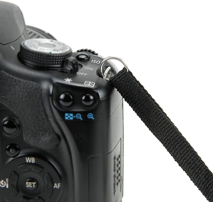 USA GEAR DualGRIP Professional Grip Camera Wrist Hand Strap with Neoprene Design and Metal Plate - Compatible with Canon, Fujifilm, Nikon, Sony, and more DSLR, Mirrorless, Point & Shoot Camera (Black)
