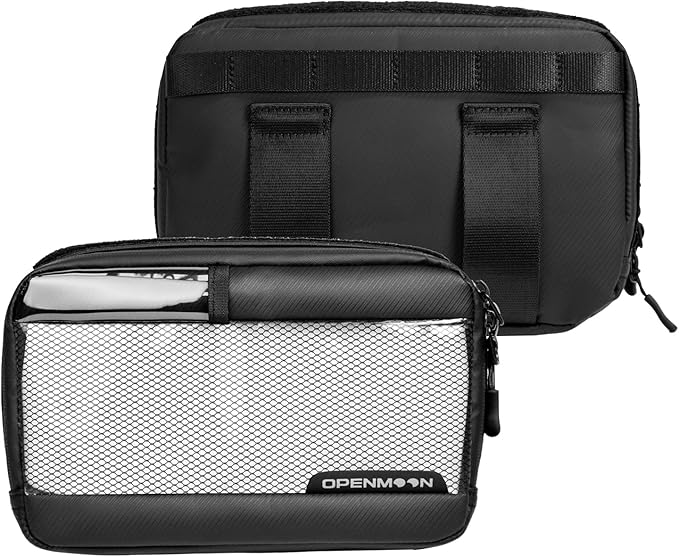 OPENMOON Translucent Storage Electronics & Camera Accessories Pouch - Cable Organizer Gear Accessories Pouch Travel Camera Essentials - S thick version
