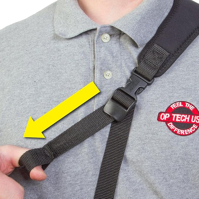 OP/TECH USA Super Classic Sling Strap for Mirrorless, SLR & DSLR Camera – Quick Release Strap, Shoulder Strap – Essential Camera Accessories, Black - Made in USA