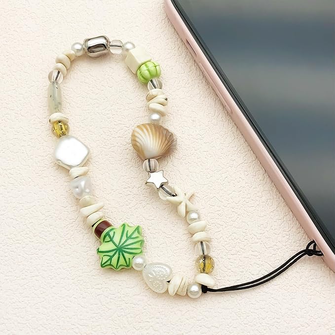 Beaded Camera Wrist Strap Cute Digital Camera Charm Lanyard Phone Chain Keychain Beaded Phone Lanyard Bag Charm