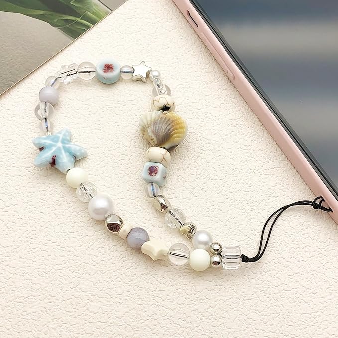 Beaded Camera Wrist Strap Cute Digital Camera Charm Lanyard Phone Chain Keychain Beaded Phone Lanyard Bag Charm