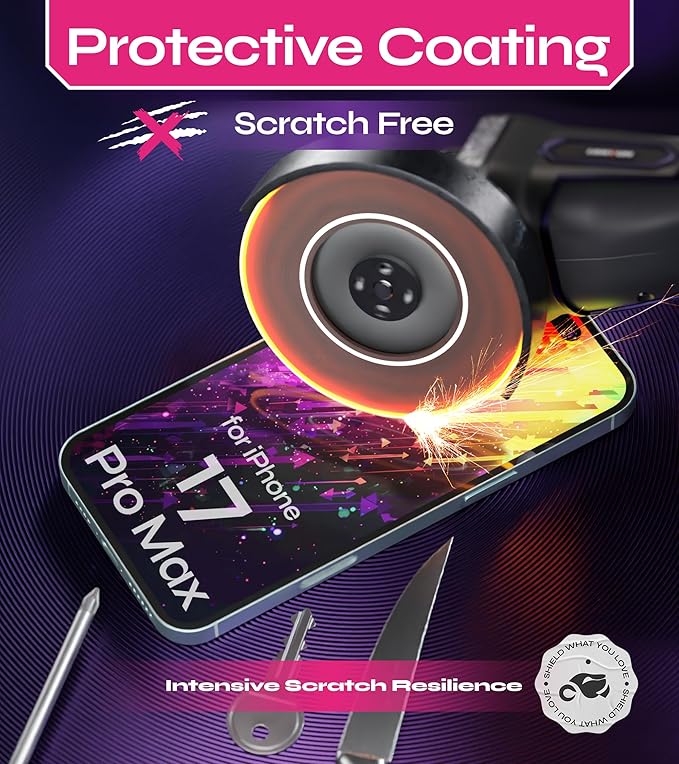 Defenslim for iPhone 17 Pro Max Screen Protector (2Pack), Easy Auto-Align Install Kit, 6.9" Tempered Glass, 9H Hardness, Ultra HD Clear, Case Friendly, EasyShield