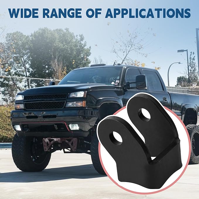 2-Piece Set Heavy Duty Shock Mount Bracket, Shock Brackets for Off-Road Trailers, Thick Welded