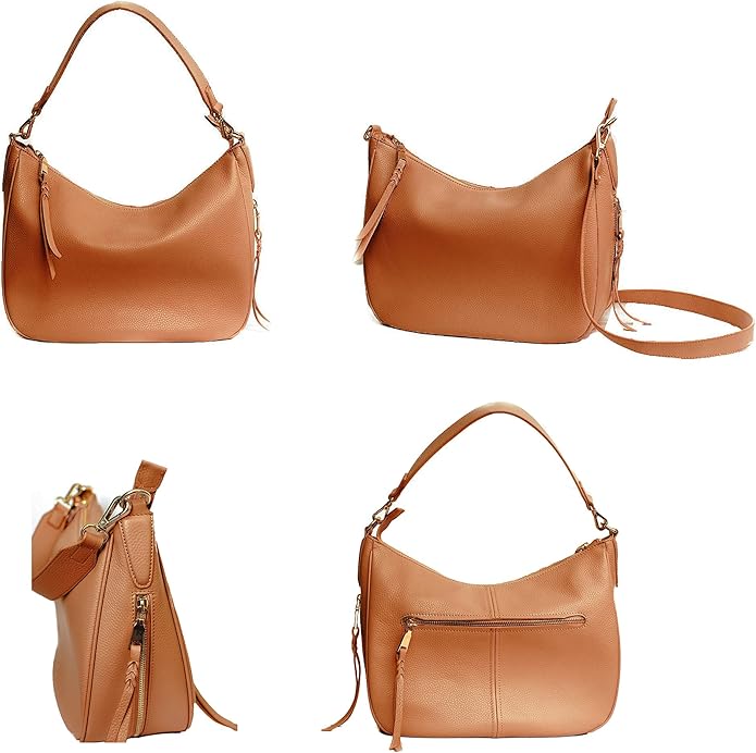 Meliae Camera Bag for Women, DSLR Mirrorless Camera Purse, Leather Shoulder Crossbody Hobo Travel Tote