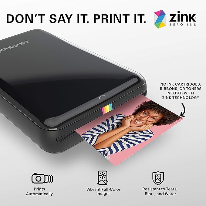 Zink 2"x3" Premium Instant Photo Paper (50 Pack) Compatible with Polaroid Snap, Snap Touch, Zip and Mint Cameras and Printers
