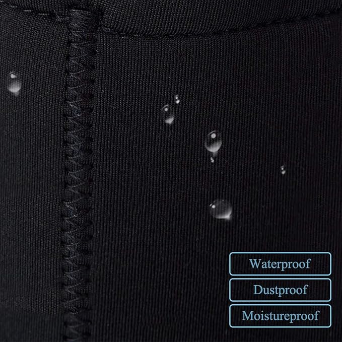 Selens Small Drawstring Lens Pouch Black Neoprene DSLR Camera Lens Bag Compatible with Sony Olympus Panasonic