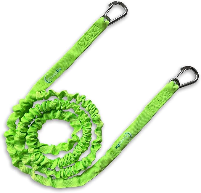 WAVESRX AnchorMate Bungee Line | Boat Bungee Dock Lines for Boats, PWCs & Kayaks | Absorbs Shock from Swells & Wind, Prevents Anchor Dislodging | Perfect for Anchoring, Mooring & Tethering