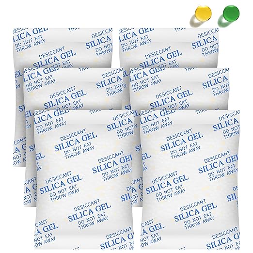 Silica Gel Packets, 20 Gram 35 Packs Desiccant Packs for Storage, Food Grade Moisture Absorbers with Color Indicating, Desiccant Packs for Foods, Electronics, Jewelry, Safe, 3D Filaments