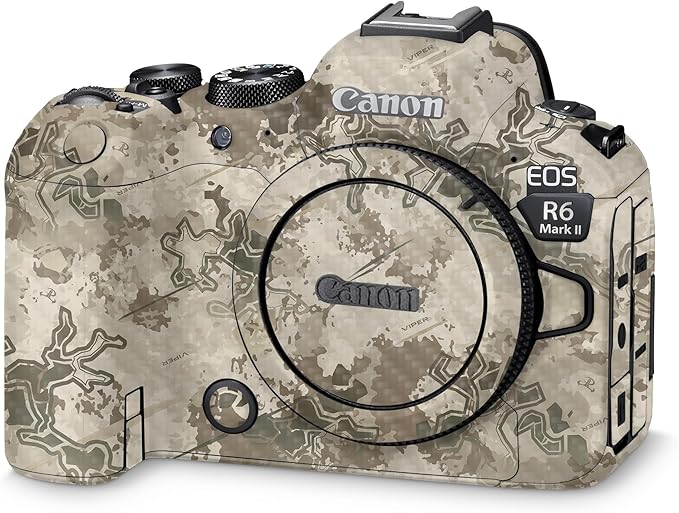 Carbon Fiber Camera Skin Compatible with Canon EOS R6 Mark II Camera (2022) - Viper Western - Premium 3M Vinyl Protective Wrap Decal Cover - Easy to Apply | Crafted in The USA by MightySkins