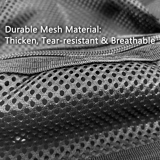 LAFENLIN UPGRADED Lid Organizer for Pelican 1450 Case [No Tools, Max Space] - 5-Pocket Thick Mesh for Photographers & Divers, Secures Camera Gear & Tools in Hard Cases, Hook & Loop Mount (No Screws)