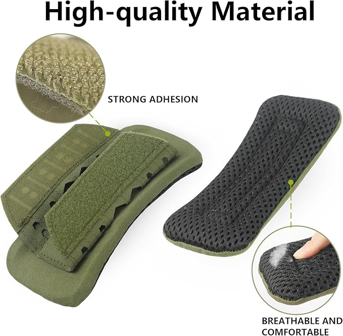 Archerest 2 Pack Tactical Plate Carrier Shoulder Pads, Soft Vest Shoulder Strap Cushion, Mesh Breathable Strap Pad for Backpack