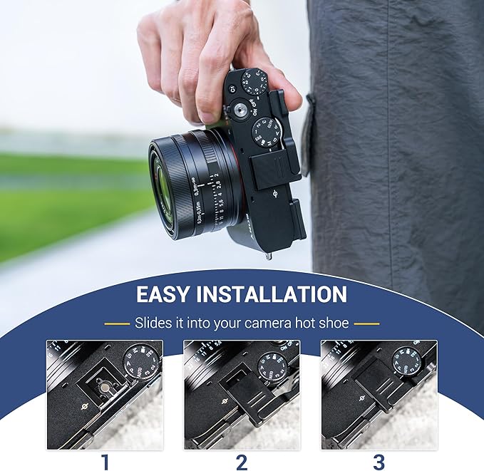 Metal RX1R III Thumb Grip Replaces Sony TG-2 TG2, 90° Foldable Thumb Up Grip for Sony RX1RIII RX1R Mark III RX1R3 Camera, Hot Shoe Full-Coverage Thumb Rest Support Holder Not Affect The Use of Dial
