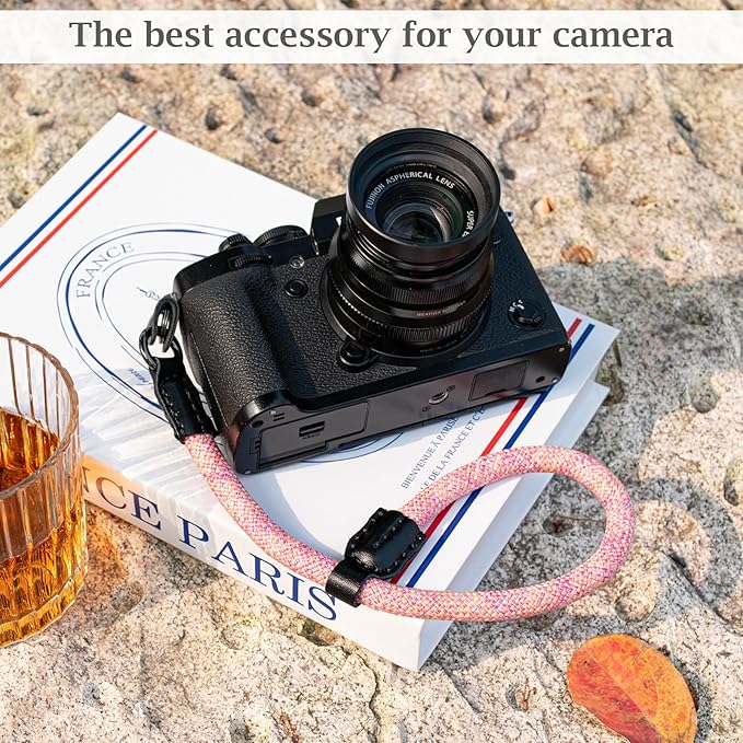 VOVMOEYA Rope Camera Wrist Strap,Camera Hand Strap Compatible with A6400 A6000 A7 IV,for Fujifilm X100V for Nikon Zf Z30 for Canon EOS R6 R7 R8 R10 Camera Wrist Straps for dslr