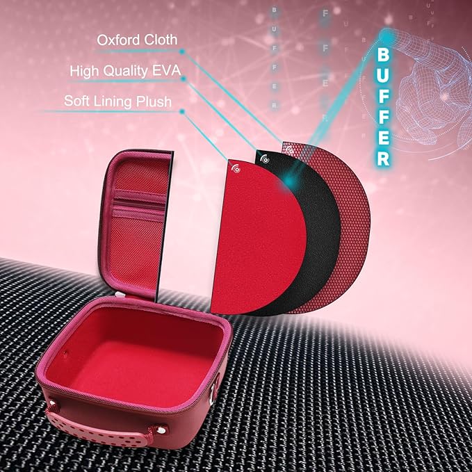 XANAD Hard Camera Case Bag Compatible with Canon EOS Rebel T7/ T100/ R50/ R50 V/RP/ R8/ R6 Mark II/ R7/ R10 DSLR Mirrorless Cameras, for Canon Sony Kodak Panasonic Nikon DSLR Mirrorless Camera, Red