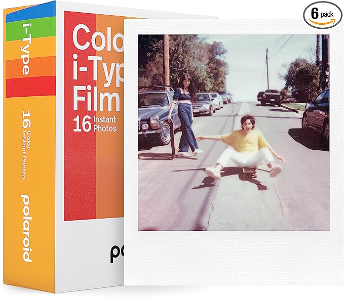 Polaroid Color Film for I-Type Double Pack,16 Color Instant Photos (6009),(Pack of 6)