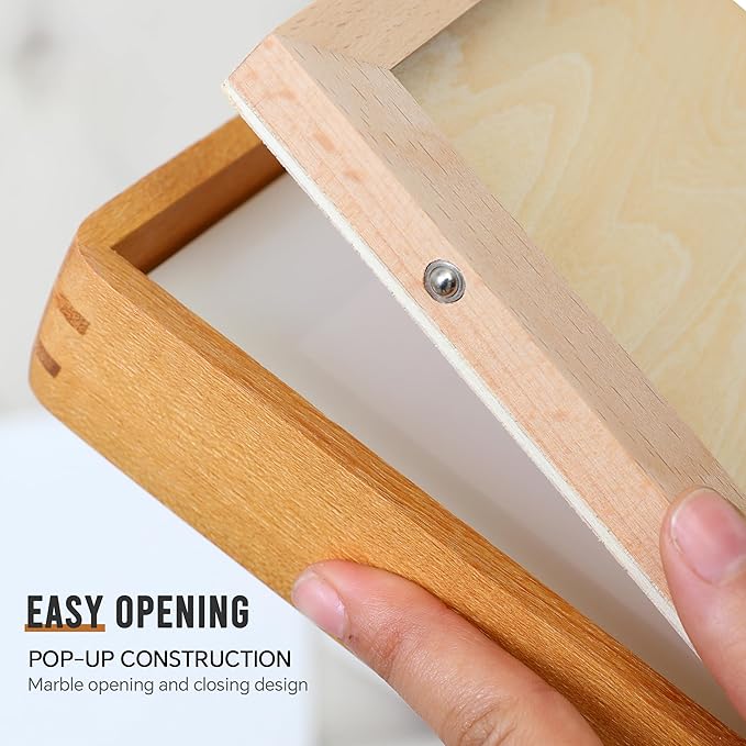 Zelvix Wooden Picture Frames, 2.5x3.5 Small Polaroid Picture Frame Matted to 2x3 with Plexiglass, Teak Solid Natural Wood Tiny Photo Frame, For TableTop and Wall Mounting