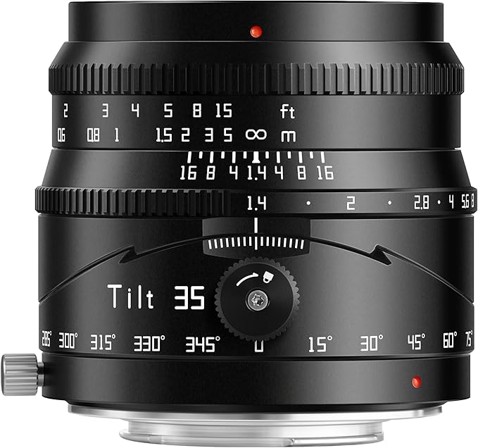 TTArtisan 35mm F1.4 Tilt Lens for M43-Mount, Large Aperture APS-C Manual Lens Compatible with Olympus and Panasonic Camera(for M43-Mount)
