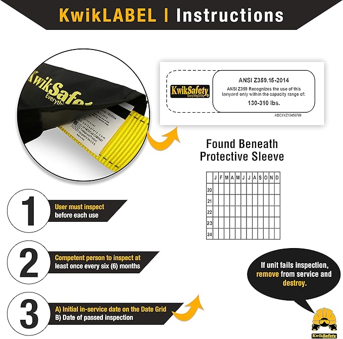 KwikSafety - Charlotte, NC - GIBBON GRIP 3 ft [COMBO] Safety Anchor Cross Arm Strap Beam Choker ANSI Fall Arrest System Web pass thru Double D Ring Anchorage Sling OSHA Protection