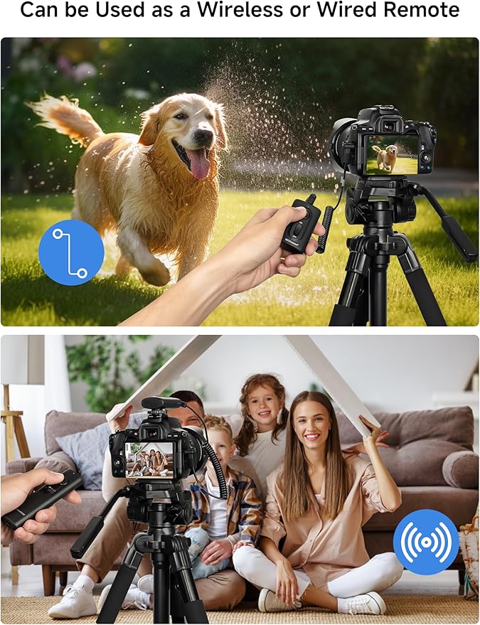 PROfezzion [164'] Wireless Shutter Release Remote Control for Olympus OM-1 Mark II OM-5 OM-D E-M1 E-M5 Mark III Mark II E-M1X Camera, Radio Control Shutter Release with AAA Battery