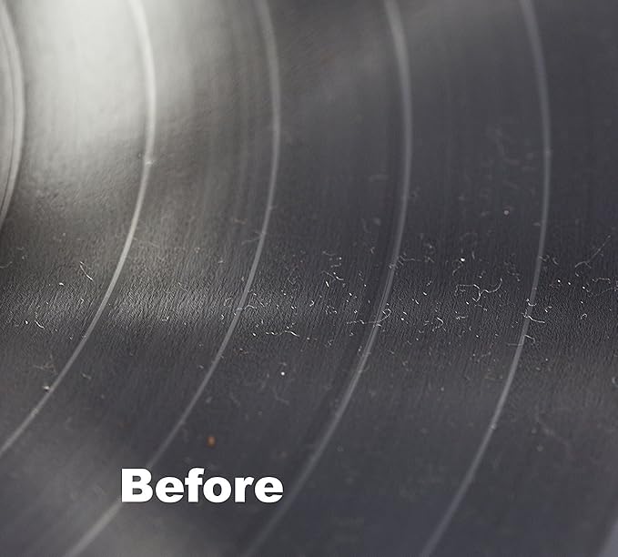 Vinyl Record Cleaner Kit Anti-Static Velvet Pad with Small Stylus Needles Brush Recorders Cleaning Tools for LP Vinyl Album Collection Daily Maintenance Keep Great Sounding Extent Life