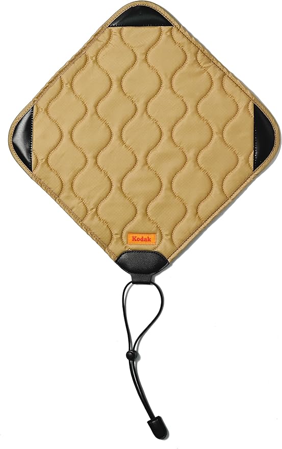 KODAK Camera Wrap Size M 31x31cm - Water-Resistant, Anti-Scratching and Dust-Free Protective Cloth for Mirrorless Camera, Compact Camera, Prime Lens (Khaki) [ONE Item]